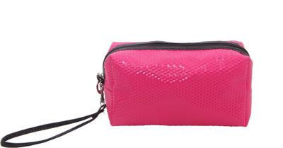 

Priya Exports Cosmetic Pouch(Pink), Hot pink