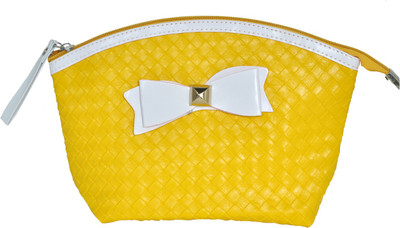 

Priya Exports Cosmetic Pouch(Yellow)