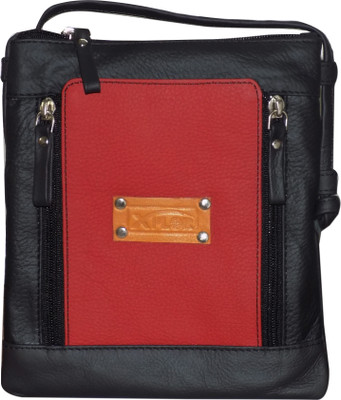

Kan Neck Pouch(Black), Black;red