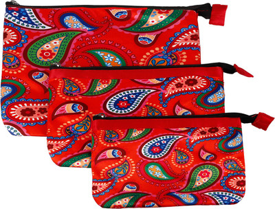

Nostaljia Cosmetic Pouch(Multicolor), Maroon