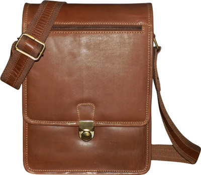 

Kan Men & Women Formal Brown Genuine Leather Sling Bag