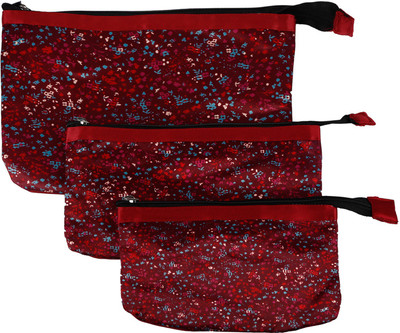 

Nostaljia Cosmetic Pouch(Multicolor), Maroon