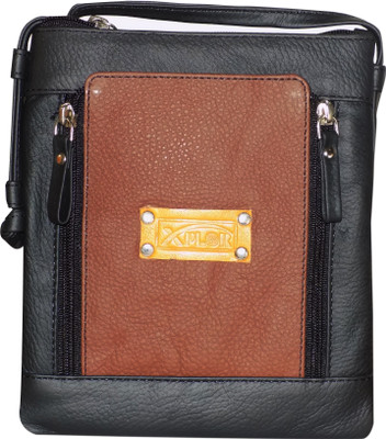 

Kan Neck Pouch(Black), Black;brown