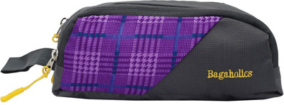 

Bagaholics Cosmetic Pouch(Grey, Purple), Grey and purple