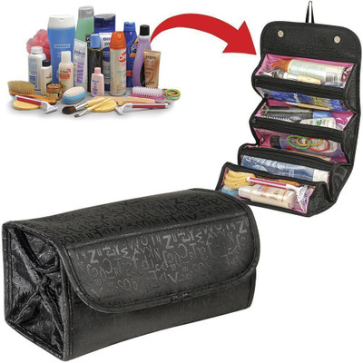 

Dealcrox Roll N Go Cosmetic Organiser Travel Toiletry Kit(Black)