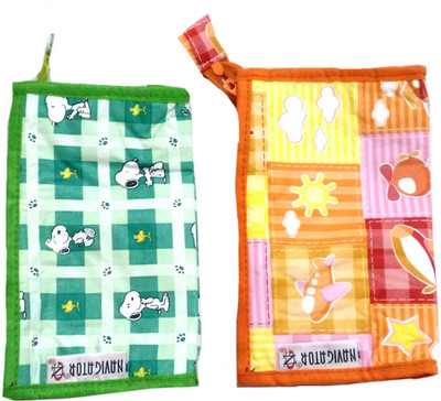 

Navigator Cosmetic Pouch(Green, Orange), Green-01;orange-01