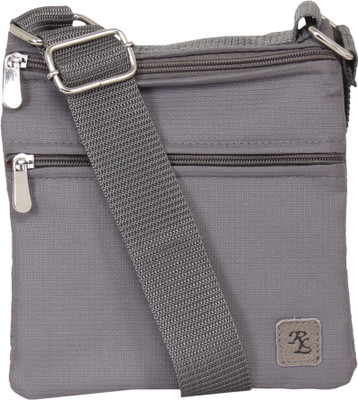 

Walletsnbags Men Casual Grey Polyester Sling Bag