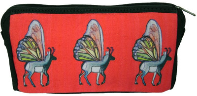 Indian Colours Cosmetic Pouch(Red)