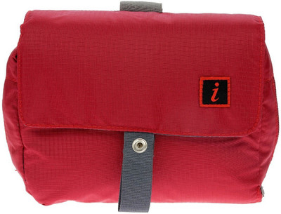 

i High Density Polyester Travel Shaving Bag(Red)