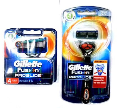 Gillette fusion proglide Travel Shaving Kit(Orange)