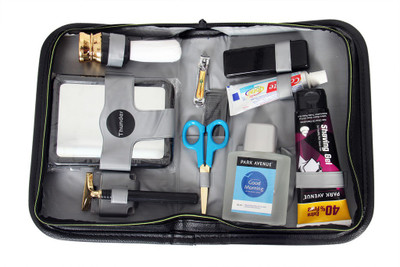 

Toprun Thunder Park Avenue Travel Shaving Kit & Bag(Black, Grey)
