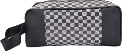 PSH single zip plane cheak Travel Shaving Bag Black