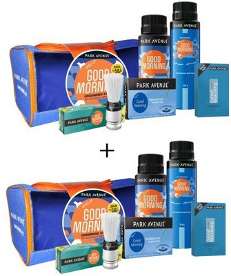 

Park Avenue GOOD MORNING GROOMING KIT Travel Shaving Kit & Bag(Blue)