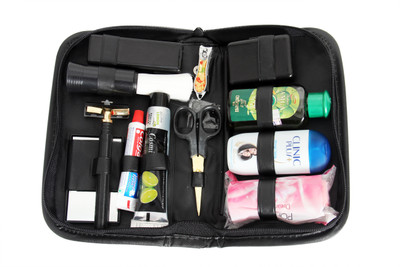 

Toprun Thunder Just Look Gold Travel Shaving Kit & Bag(Black, Grey)