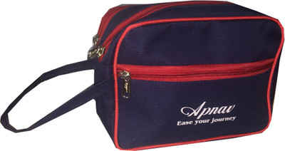 

Apnav Rubber B Travel Shaving Bag(Blue, Red)