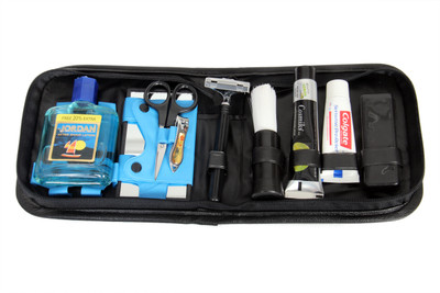 

Toprun Thunder Aquablue Travel Shaving Kit & Bag(Black, Grey)