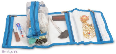 

Pretty Krafts Vanity Kit Travel Toiletry Kit(Blue)