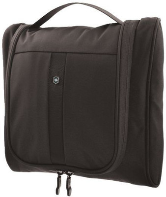 

Victorinox Lifestyle Accessories 4.0 Hanging Cosmetic Case With Essentials Organizer Travel Toiletry Kit(Black)