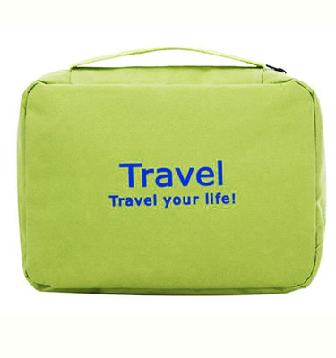 

Swadec Toiletry Shaving Jewelry Hanging Bag Organizer - Green Travel Toiletry Kit(Green)