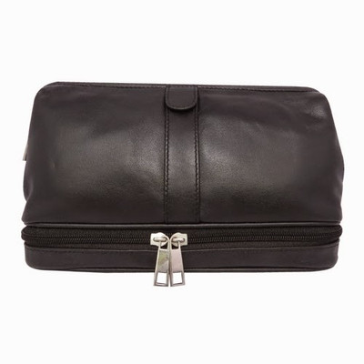 

Chimera Leather 3608 Travel Toiletry Kit(Black)