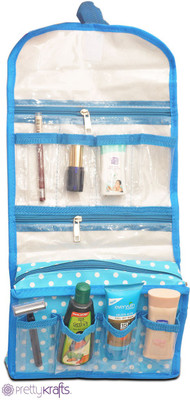 

Pretty Krafts Multifunction Cosmetic Bag Travel Toiletry Kit(Blue)