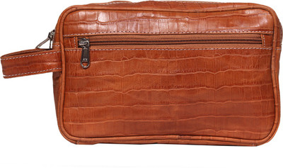 

Leather World Premium Travel Toiletry Kit(Tan)