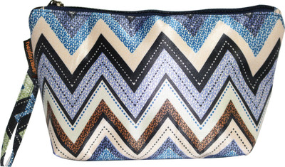 

Everyday Desire Multipurpose Cosmetic Makeup Pouch For Women - Zigzag Travel Toiletry Kit(Multicolor)