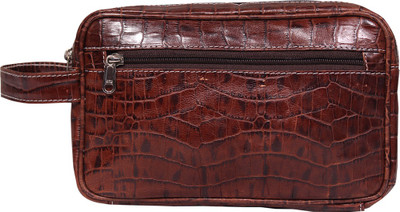 

Leather World Trendy Travel Toiletry Kit(Brown)