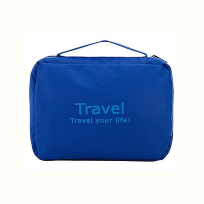 

Swadec Cosmetic Toiletry Shaving Jewelry Hanging Bag Organizer - Blue Travel Toiletry Kit(Blue)