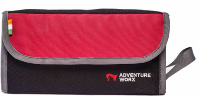 

Adventure Worx Go-X Fold Travel Toiletry Kit(Red, Black), Black;red