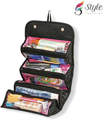 

Style Feathers Roll-n-go-kit-Black Travel Toiletry Kit(Black)