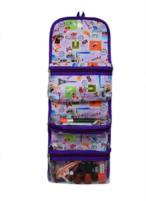 

Kuber Industries "ROLL N' GO" Cosmetic/Toiletry/Jewelery Bag Cosmetic Bag Travel Toiletry Kit(Multicolor)