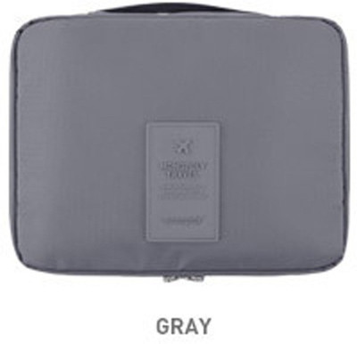 

Inventure Retail Cosmetic Makeup Case Wash Organizer Storage Pouch Travel Toiletry Kit(Grey)