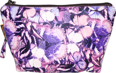 

Everyday Desire Multipurpose Cosmetic Makeup Pouch For Women - Butterflies Purple Travel Toiletry Kit(Multicolor)
