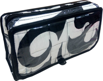 

Fashionista NM114_Blank and white Travel Toiletry Kit(Black, White)
