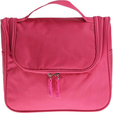 

Swadec Waterproof Cosmetic Wash Organizer Hanging Storage Bag - PINK Travel Toiletry Kit(Pink)