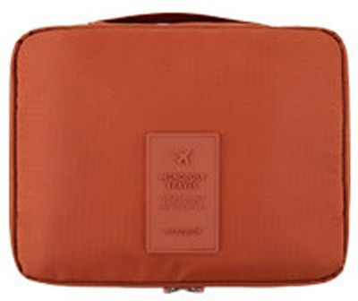 

Inventure Retail Cosmetic Makeup Case Wash Organizer Storage Pouch Travel Toiletry Kit(Orange)