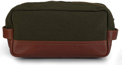 

Phive Rivers Leather Wash Bag/Toilet Kit-PR1117 Travel Toiletry Kit(Green)