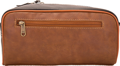 

Aekyam Utility Travel Toiletry Kit(Tan, Black), Black;tan