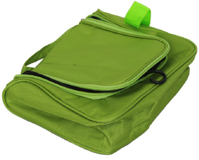 

Kuber Industries Waterproof Travel Bag Beauty Make Up Toiletry Wash Bag Zipper Cosmetic Case Organiser Party, Picnic Easy Carrying-KI3274 Travel Toiletry Kit(Green)