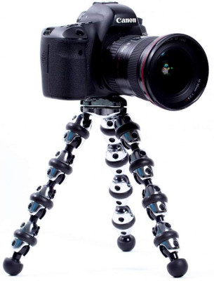 

Mobilegear Transformer Series Flexible Leg Gorillapod (10 Inch) With Chrome Finish for Mobiles & DSLR Cameras(Silver, Supports Up to 3000 g)