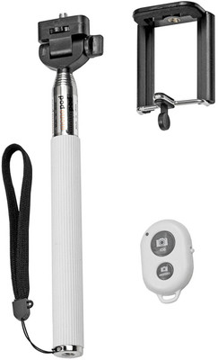 

Wowobjects White Selfie Stick Monopod Kit(White, Supports Up to 500 g)