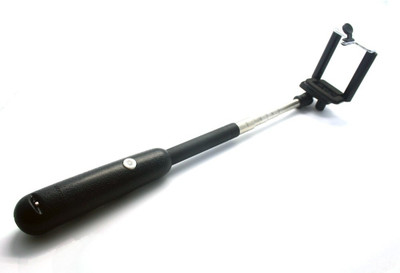 

Smiledrive Universal Mobile Monopod with Inbuilt Bluetooth Shutter Selfie Clicker Selfie Stick(Black, Supports Up to 400 g)