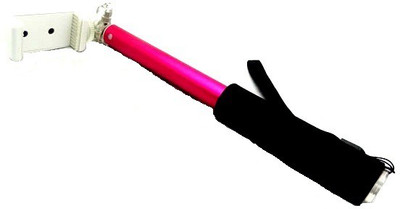 

Mobilegear Premium Quality Selfie Stick without Bluetooth Clicker Selfie Stick(Pink, Supports Up to 500 g)