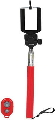 

Xpressimp Selfie Stick With Remote Monopod(Red, Supports Up to 500 g)