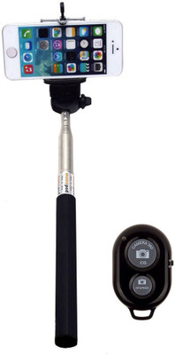

KONARRK JA17_16-1 SELFIE STICK WITH BLUETOOTH REMOTE Monopod(BLACK, Supports Up to 500 g)