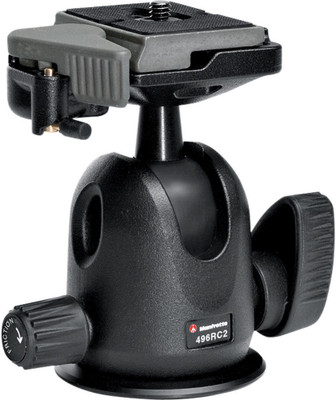 

Manfrotto 496RC2 Tripod Ball Head(Black, Supports Up to 600 g)