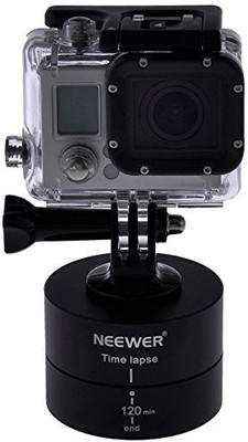 

Neewer 360� 120 Minutes Rotating Tripod Time Lapse Stabilizer For Gopro Hero Interchangeable Lens Digital Cameras Tripod Kit(Black)