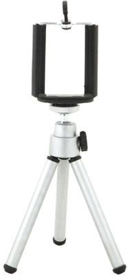 

True Deal Mini Metal 360° Rotation Tripod Kit(Silver, Supports Up to 400 g)