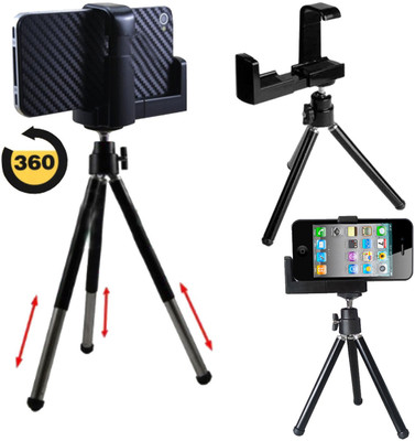 

U-Globe Universal Tripod With Expendable Legs Tripod Kit(Black, Supports Up to 1000 g)